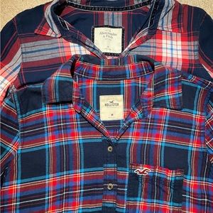 Women’s flannels (Hollister & Abercrombie)